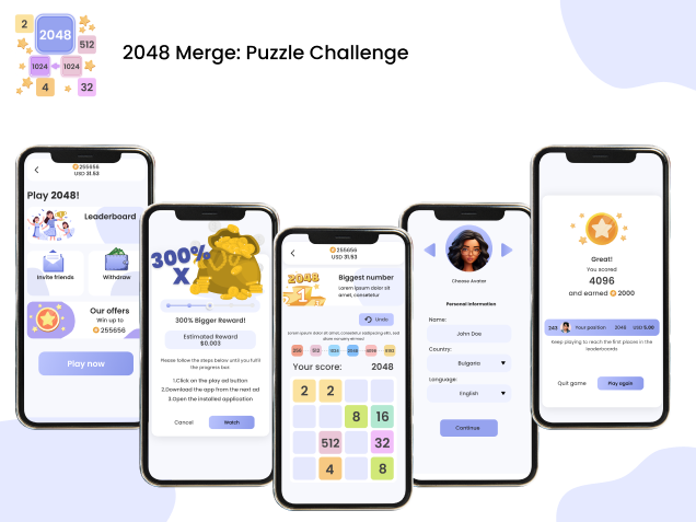 2048 Merge: Puzzle Challenge
